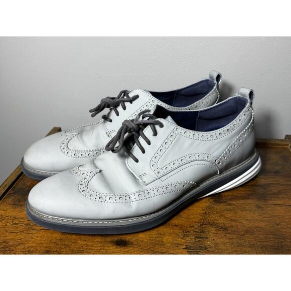 Cole Haan Men's GRANDEVOLUTON Shortwing WHT C26319 Oxford Gray/Magnt/OPT Sz 9.5 - Picture 1 of 10